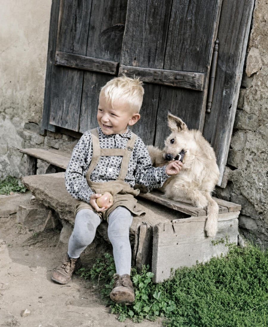 Malý Honzík a Punťa – oživená fotka